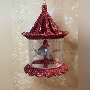 Dept 56 Red Glitter Ornament